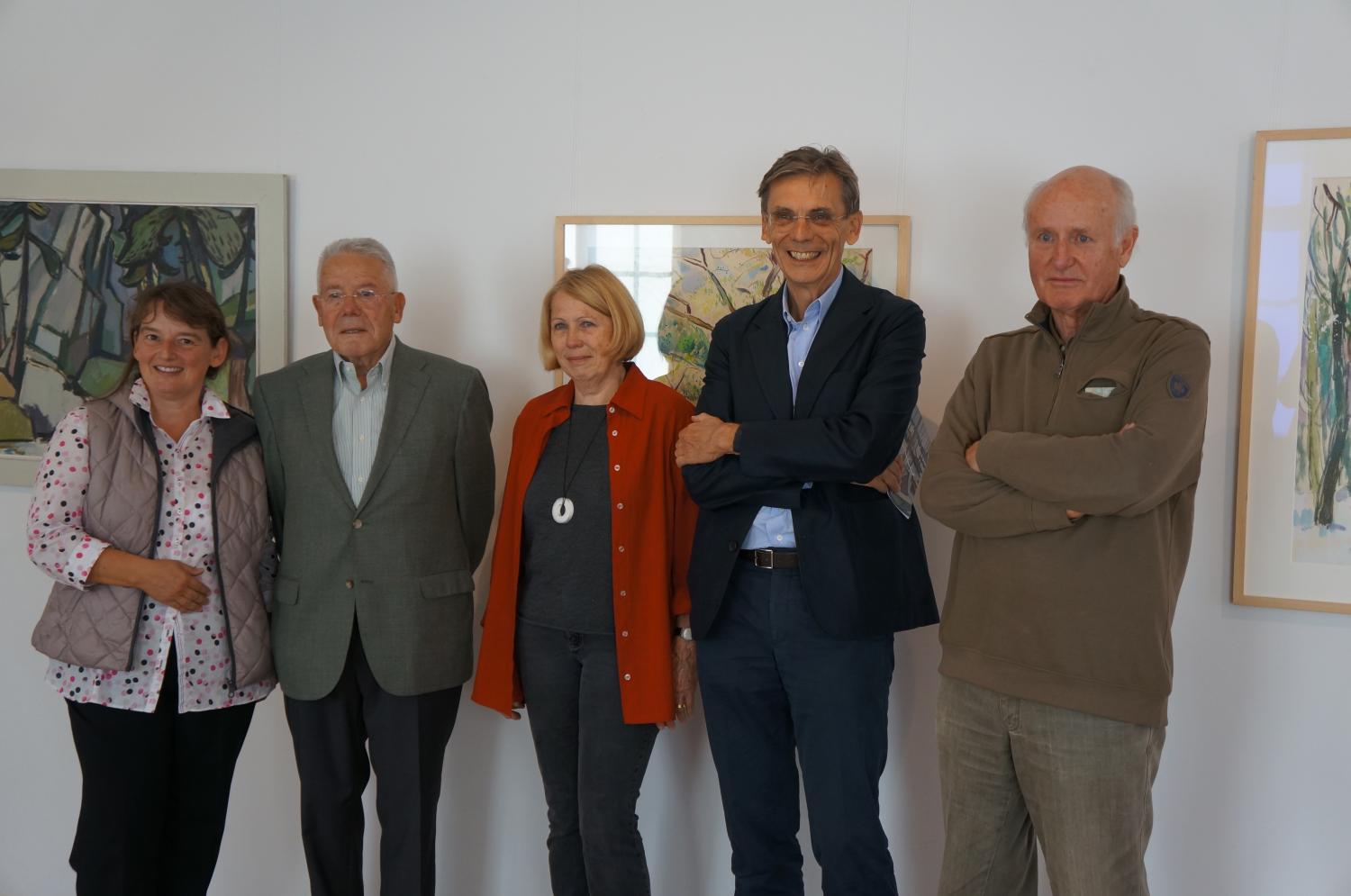 v.l.n.r. Yvonne Istas, Ernst Sauerbruch, Bettina Sauerbruch-Meese, Matthias Sauerbruch und Alexander Gebauer.